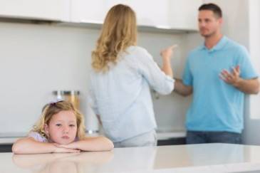 How do the courts determine child custody during divorce