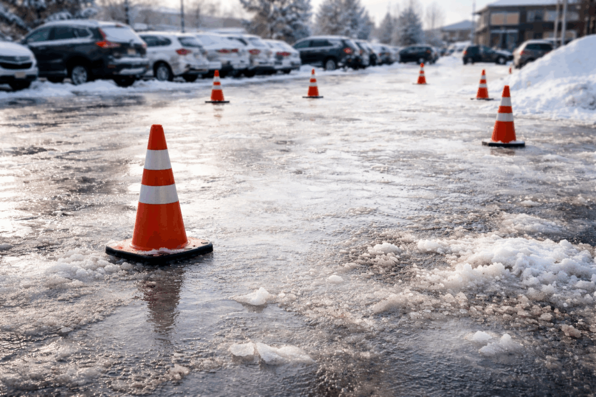 Slipping on Ice in a Parking Lot: Who’s Responsible in Oklahoma?