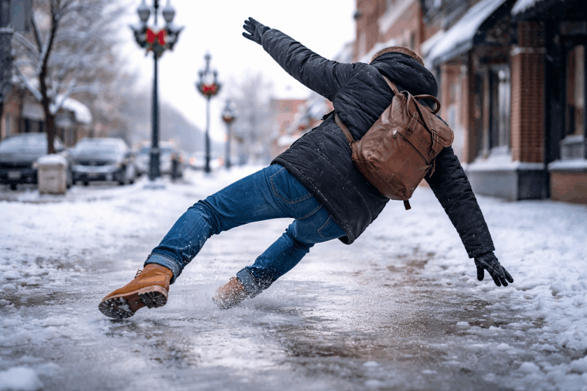 Slips and Falls on Icy Sidewalks in Stillwater: Who Can Be Held Liable?