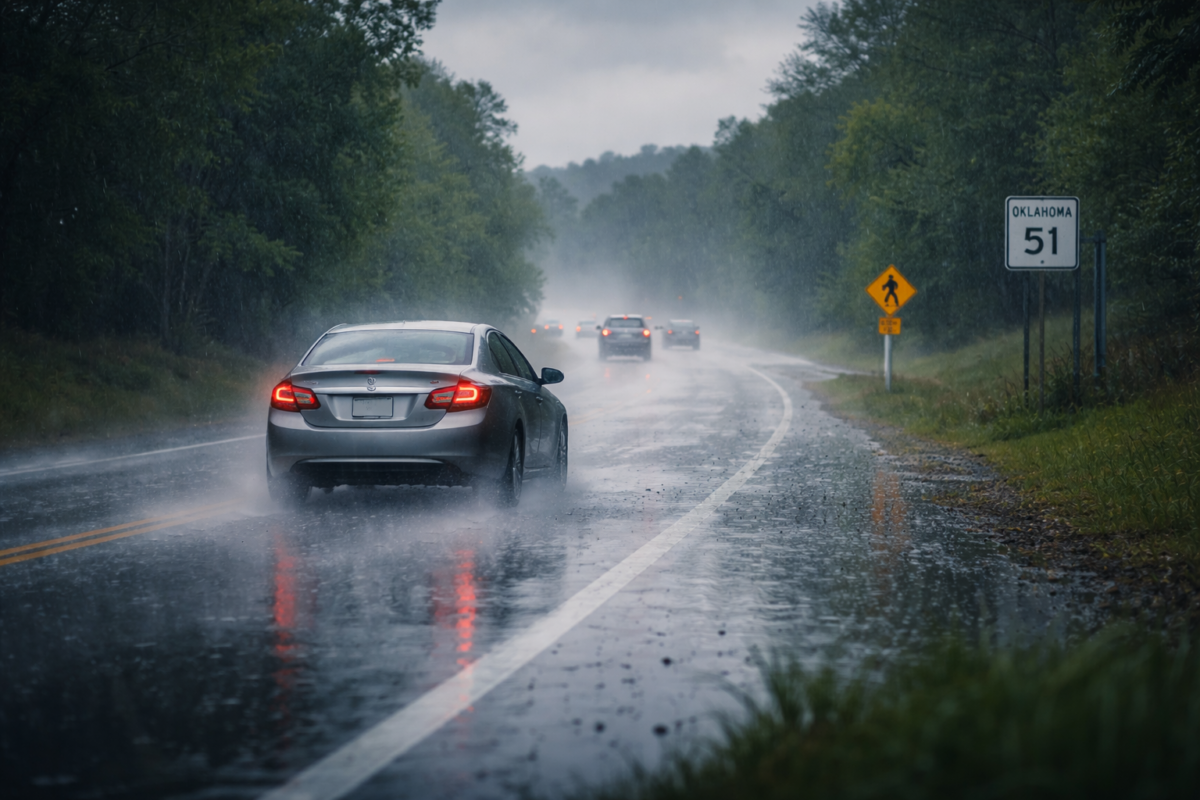 Rainy Spring Roads in Oklahoma: Who Is Liable When a Crash Happens?